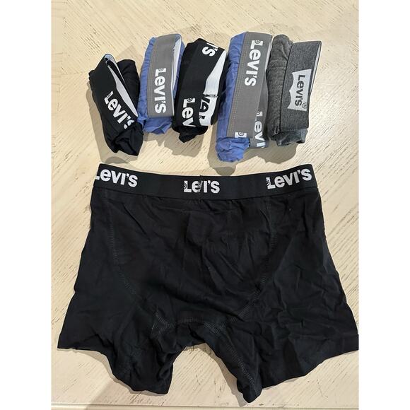 Levi's Mens Boxer Briefs Cotton Underwear for Men Pack of 6 Size 28-30 - Picture 1 of 4